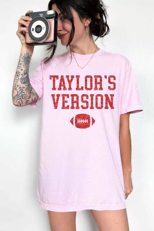 TAYLORS VERSION FOOTBALL GRAPHIC TEE