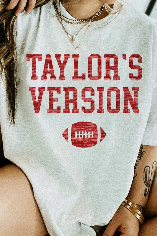 TAYLORS VERSION FOOTBALL GRAPHIC TEE