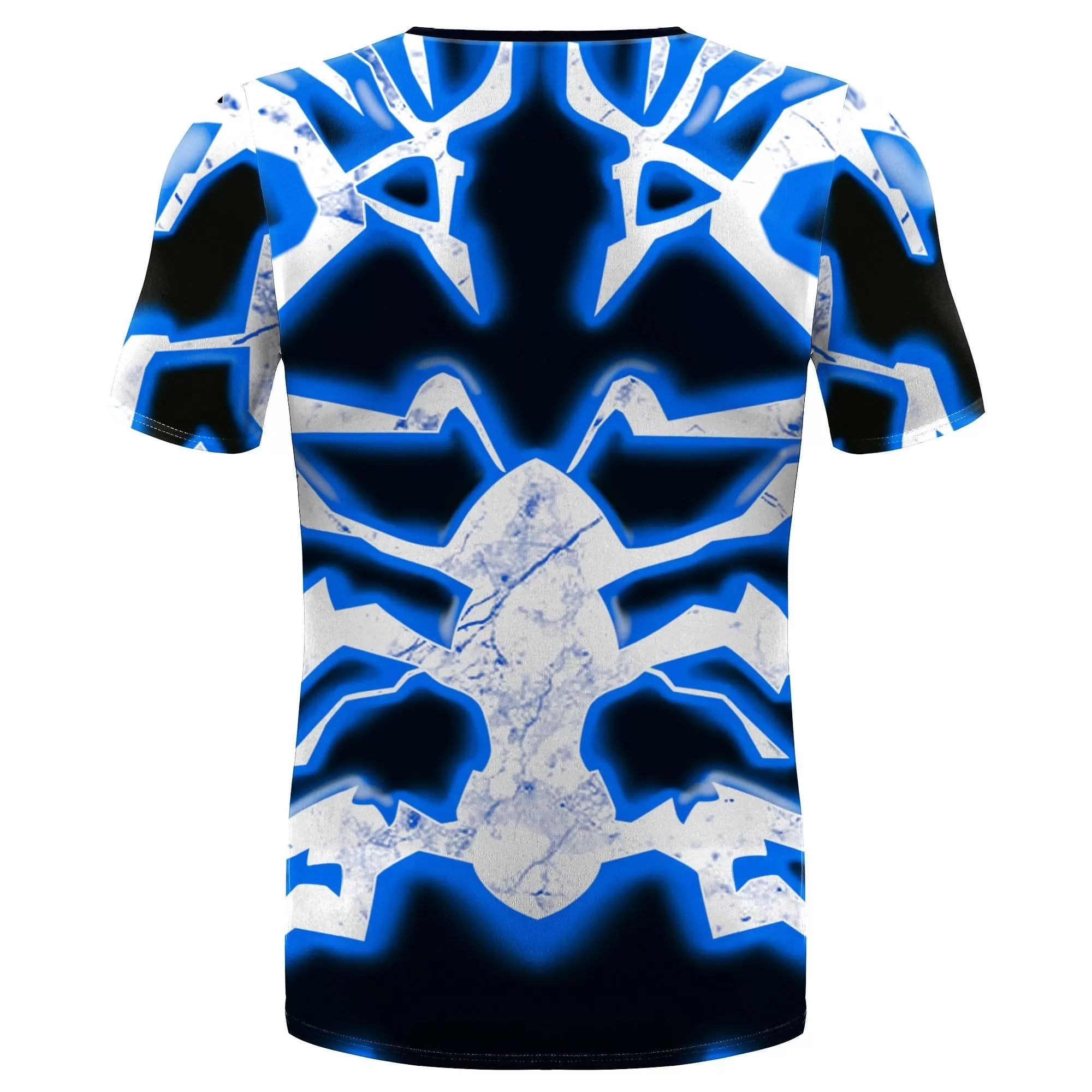 The Flash Compression 'Blue Lightning' Short Sleeve Rashguard