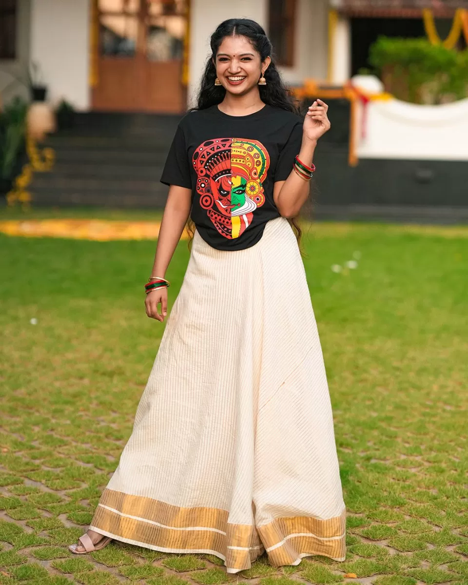 Theyyam Tshirt - Kathakali Theyyam Fusion