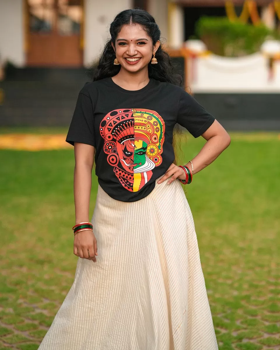 Theyyam Tshirt - Kathakali Theyyam Fusion