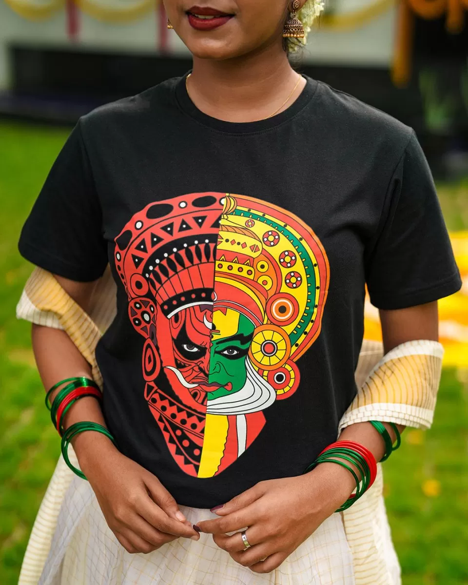 Theyyam Tshirt - Kathakali Theyyam Fusion