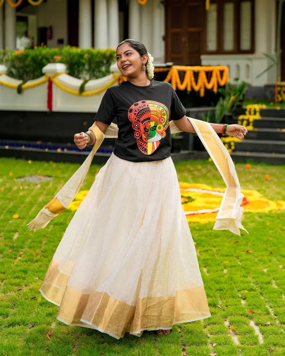 Theyyam Tshirt - Kathakali Theyyam Fusion