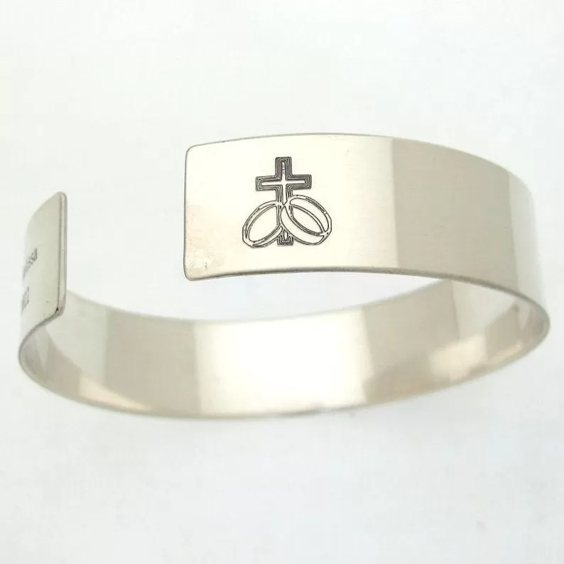 Wide Sterling Silver Cuff bracelet for Men