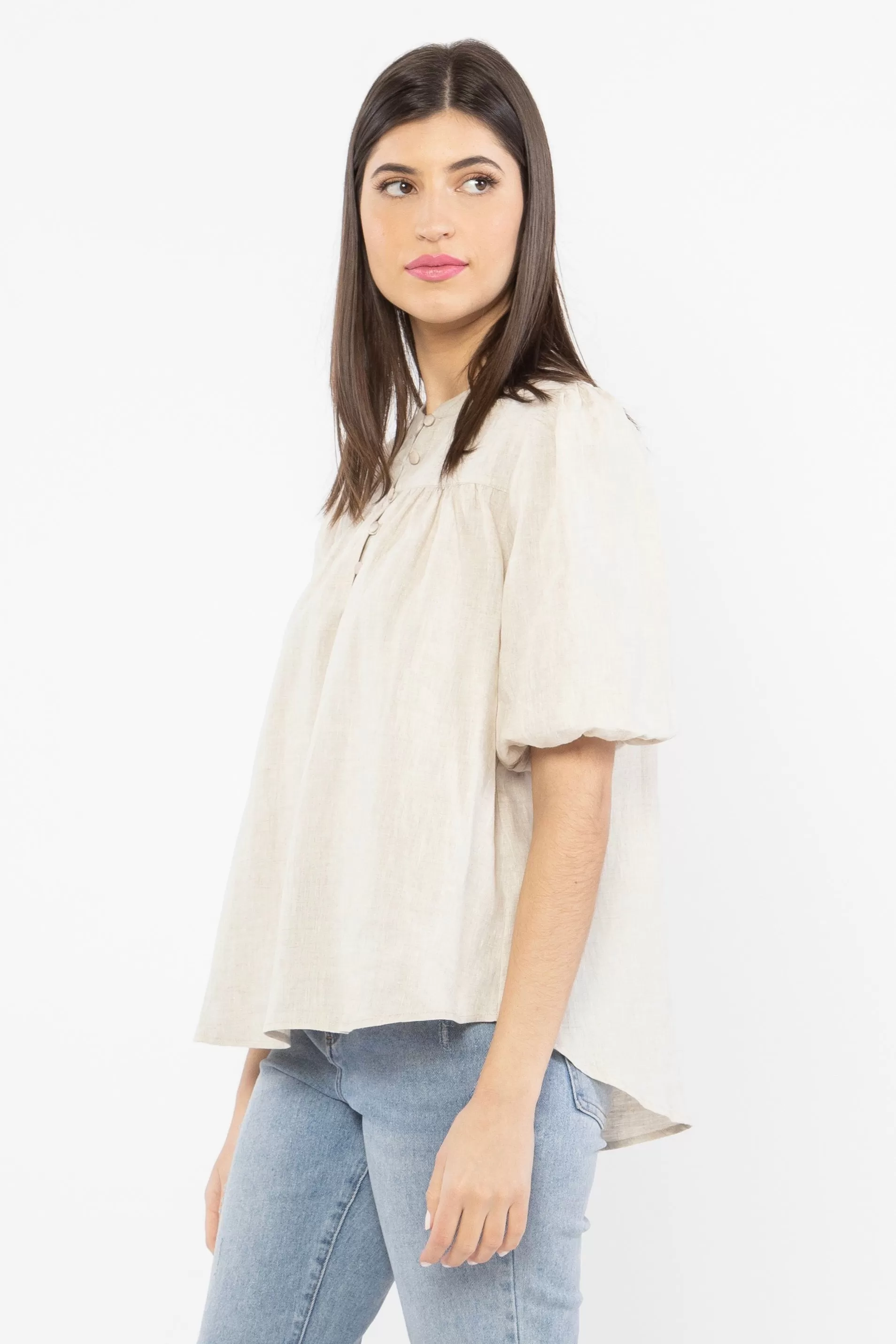 Wilderness Natural Linen Viscose SS Blouse