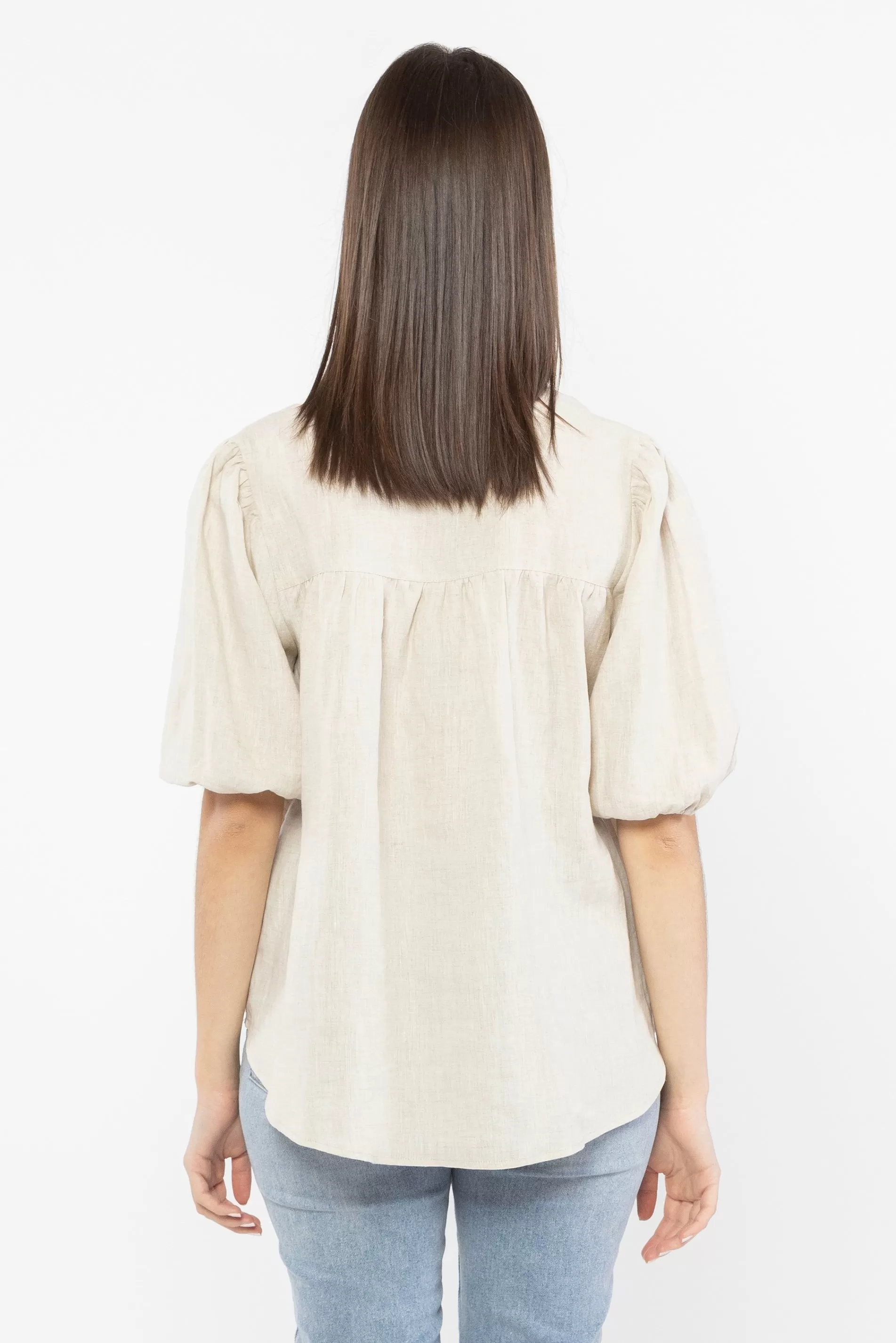 Wilderness Natural Linen Viscose SS Blouse