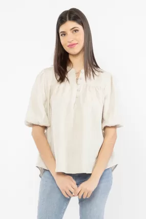 Wilderness Natural Linen Viscose SS Blouse