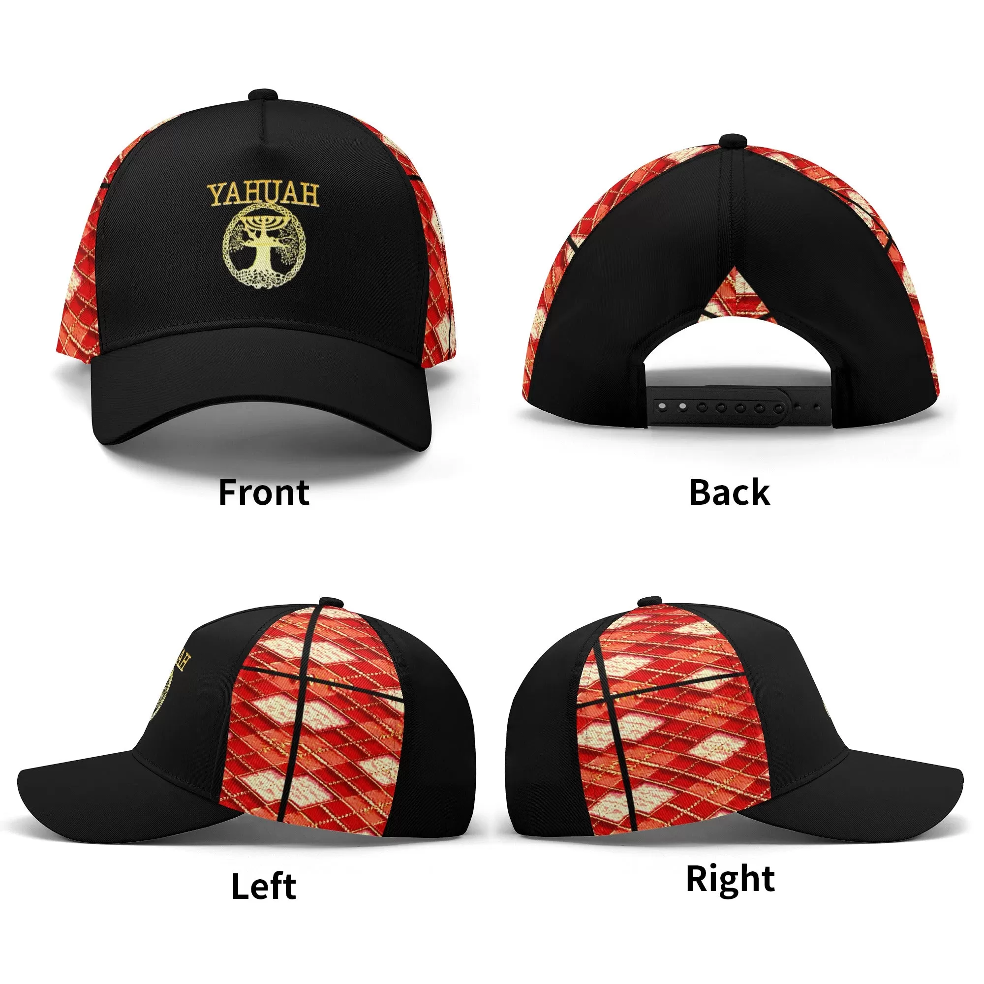 Yahuah Logo 02-01 Designer Baseball Cap (Style 01)