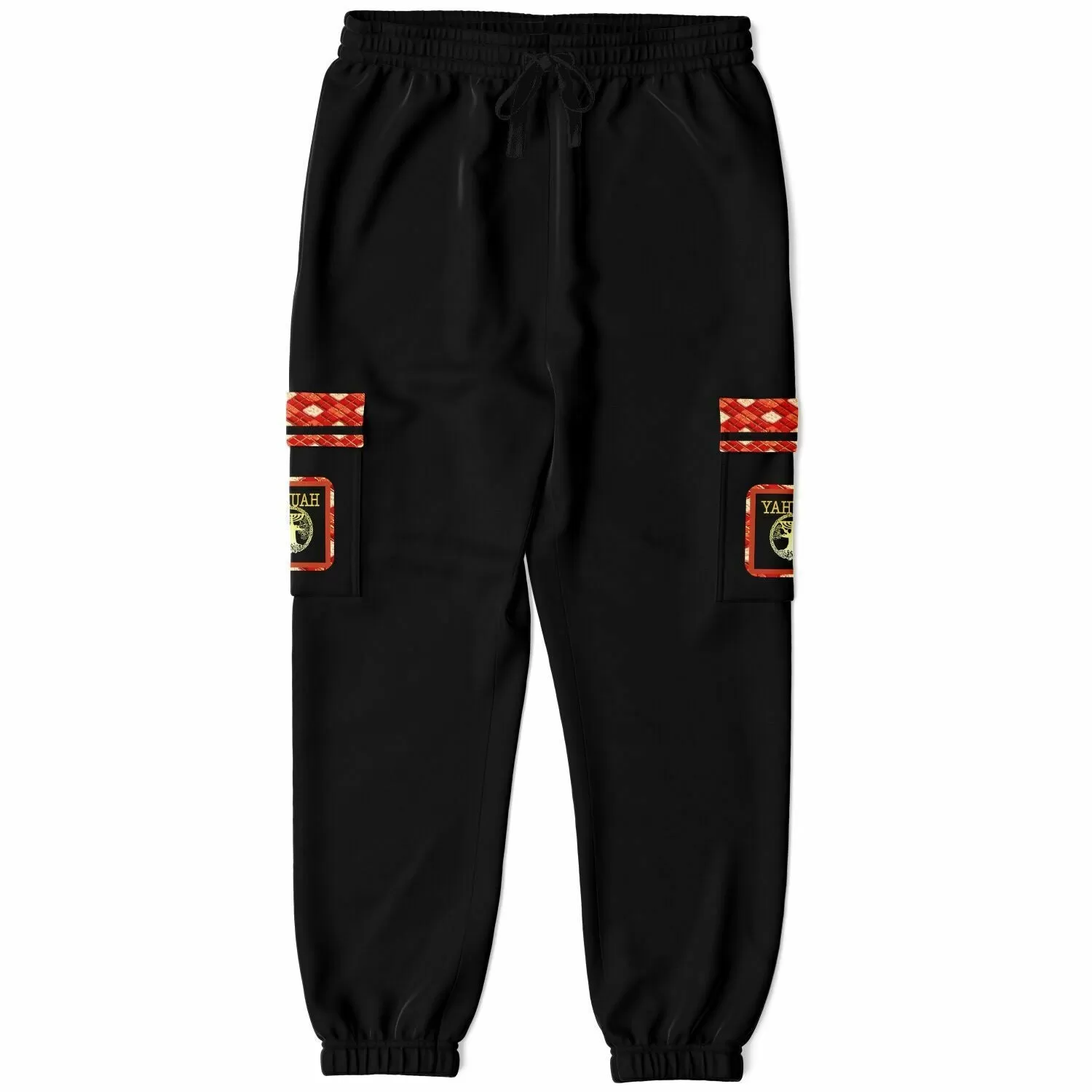 Yahuah Logo 02-01 Designer Fashion Cargo Unisex Sweatpants