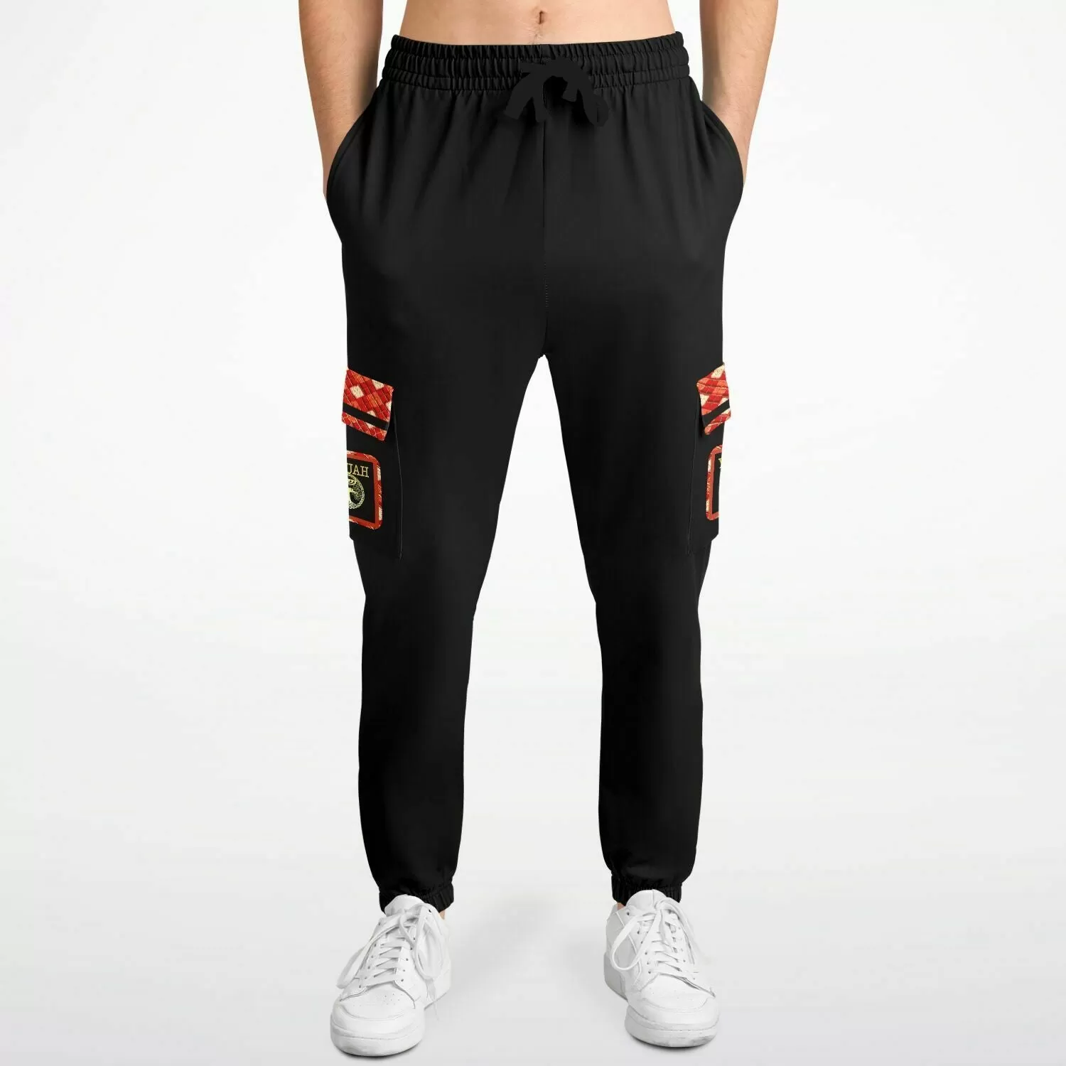 Yahuah Logo 02-01 Designer Fashion Cargo Unisex Sweatpants