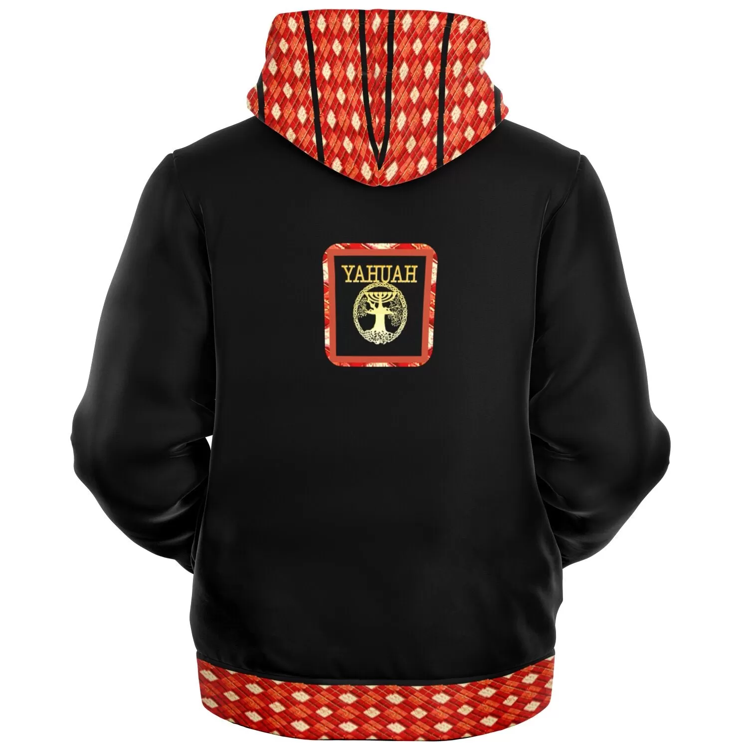 Yahuah Logo 02-01 Designer Microfleece Unisex Full Zip Hoodie