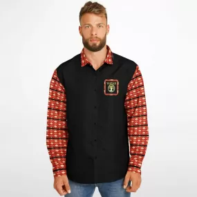 Yahuah Logo 02-01 Men's Designer Long Sleeve Dress Shirt