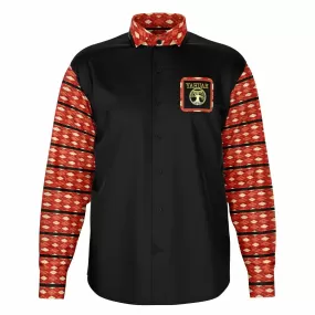 Yahuah Logo 02-01 Men's Designer Long Sleeve Dress Shirt