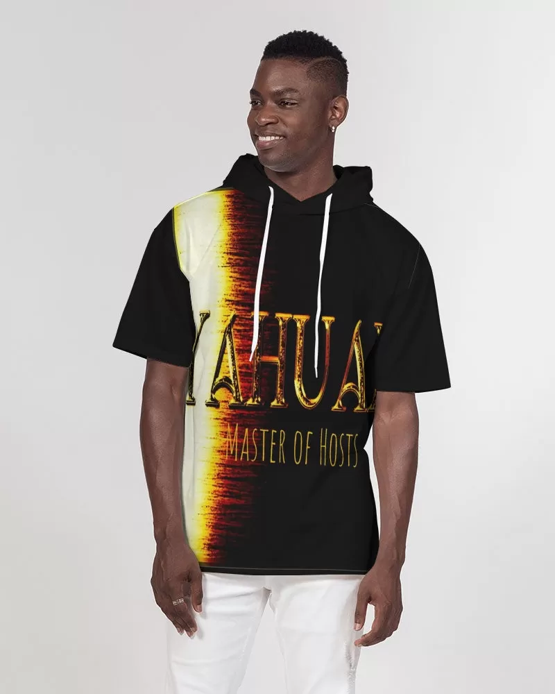 Yahuah-Master of Hosts 01-03 Men's Designer Premium Heavyweight Short Sleeve Pullover Hoodie