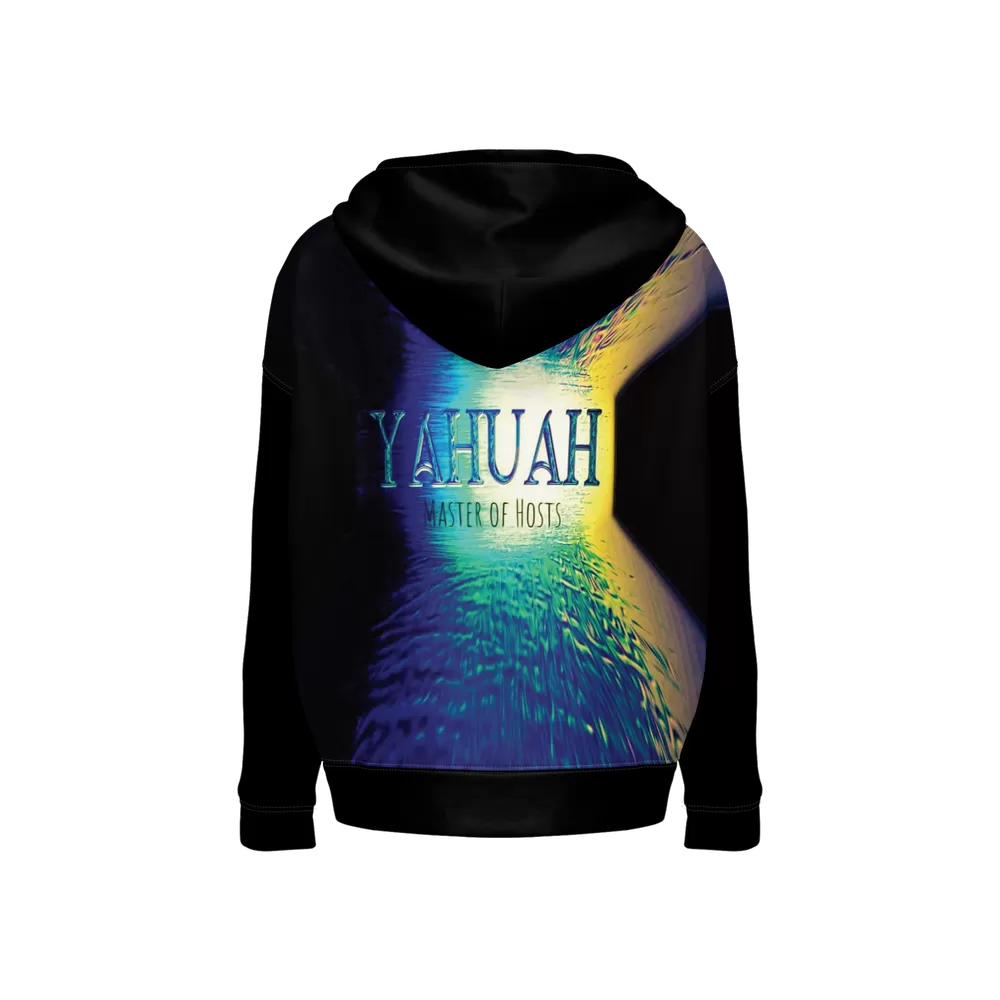 Yahuah-Master of Hosts 02-01 Men’s Designer Relaxed Fit Pullover Hoodie