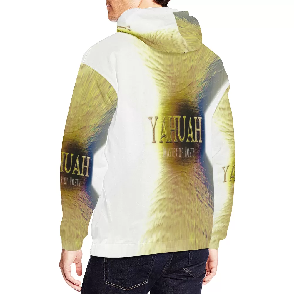 Yahuah-Master of Hosts 02-02A Men's Designer Pullover Hoodie