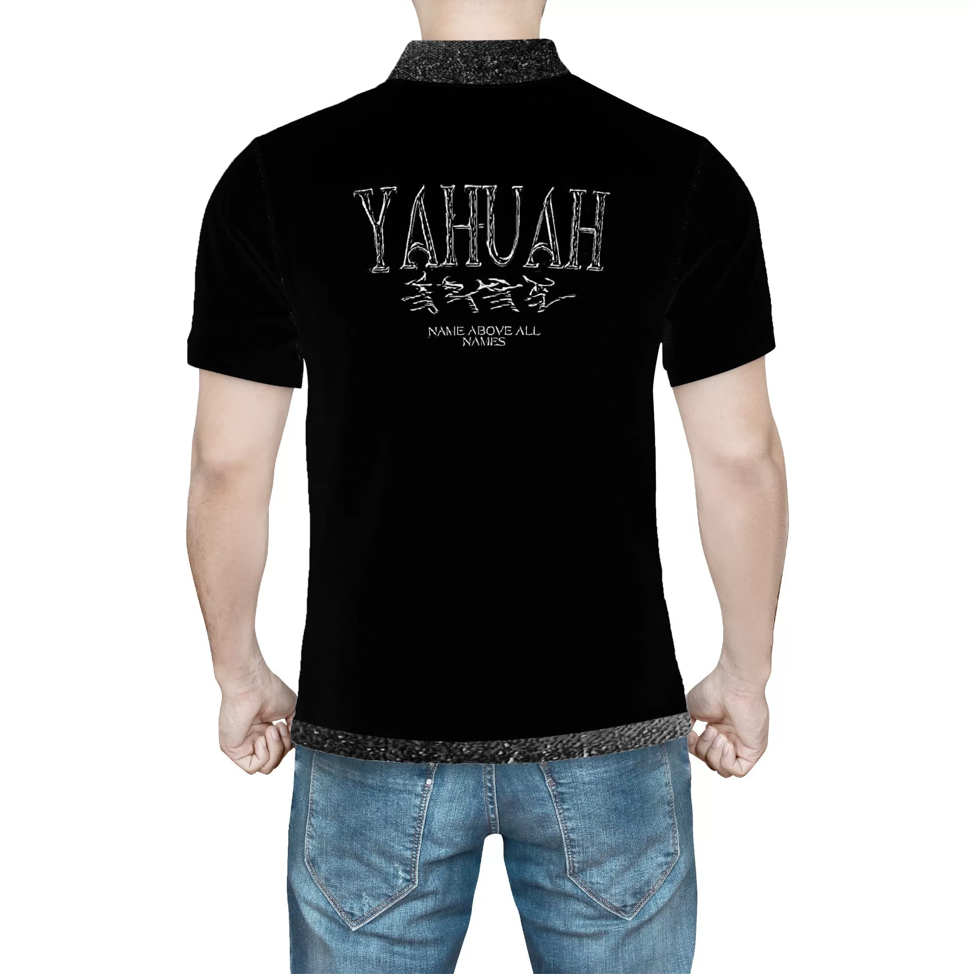 Yahuah-Name Above All Names 01-01 Men's Designer Polo Shirt