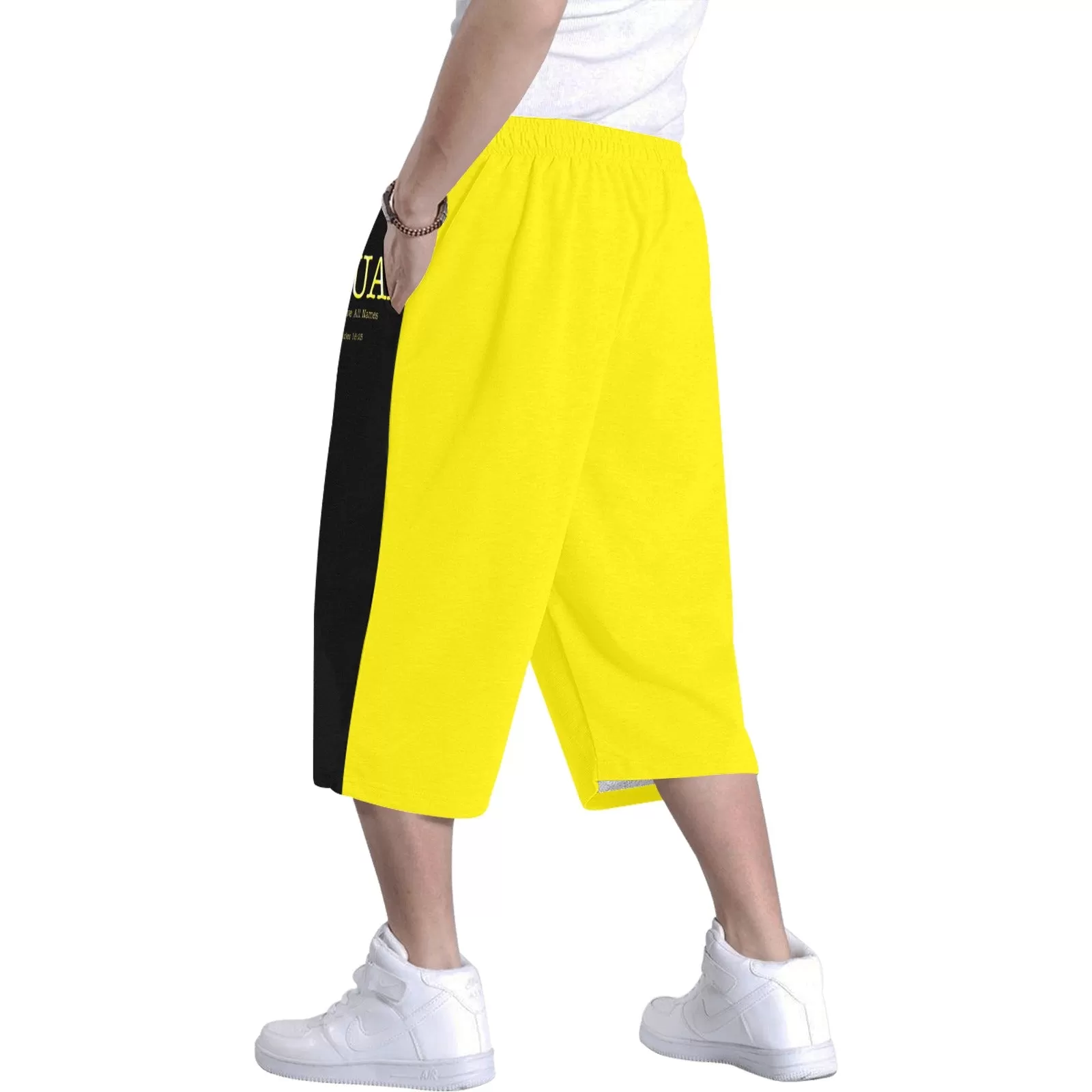 Yahuah-Name Above All Names 02-02 Men's Designer Baggy Shorts