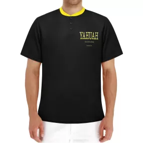 Yahuah-Name Above All Names 02-02 Men's Designer Henley T-shirt