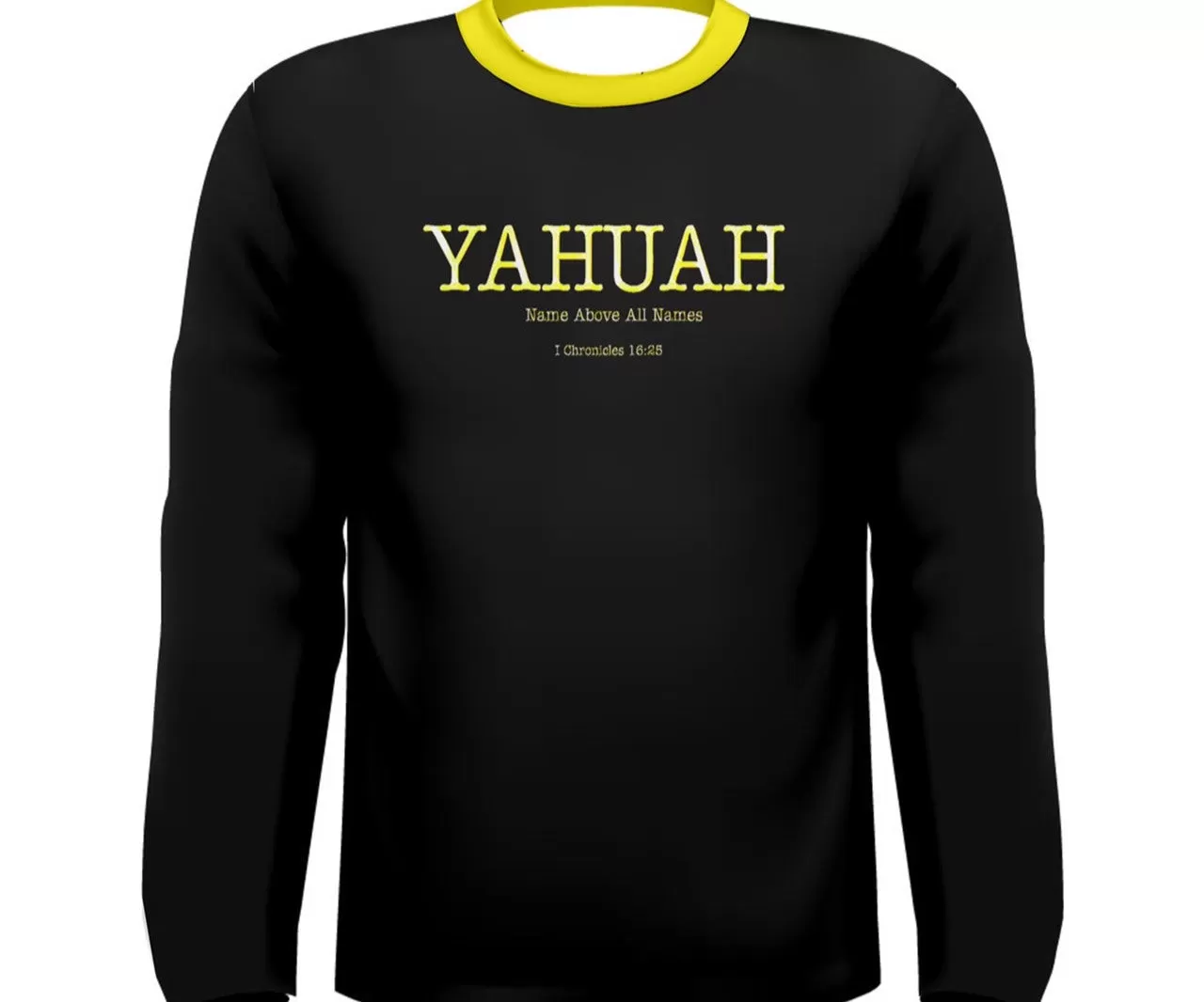 Yahuah-Name Above All Names 02-02 Men's Designer Long Sleeve T-shirt