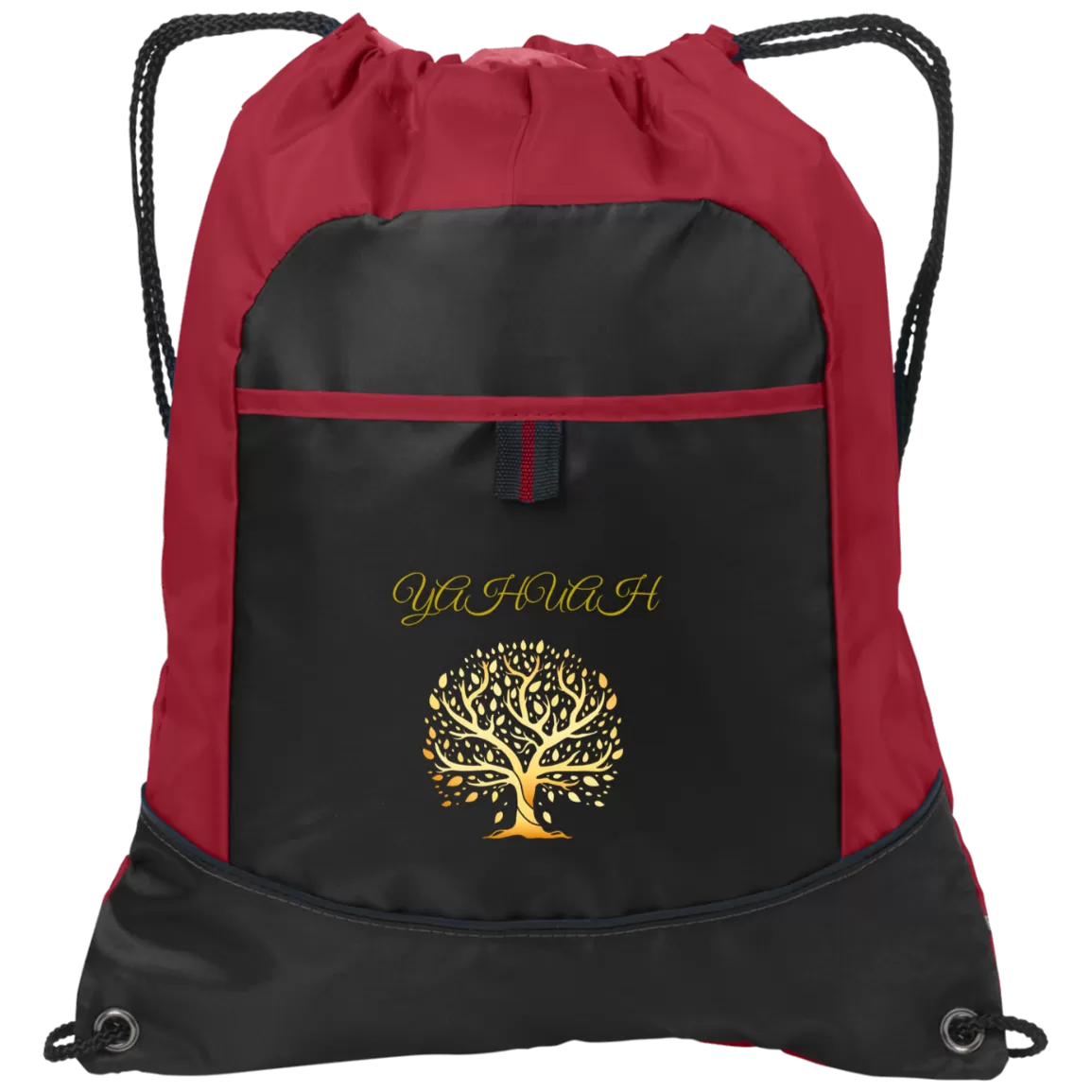 Yahuah-Tree of Life 01 Designer Port & Co. Drawstring Pocket Cinch Shoe Bag (4 colors)