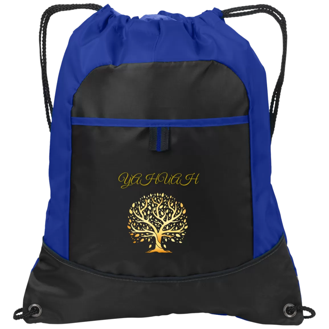 Yahuah-Tree of Life 01 Designer Port & Co. Drawstring Pocket Cinch Shoe Bag (4 colors)