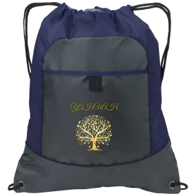 Yahuah-Tree of Life 01 Designer Port & Co. Drawstring Pocket Cinch Shoe Bag (4 colors)