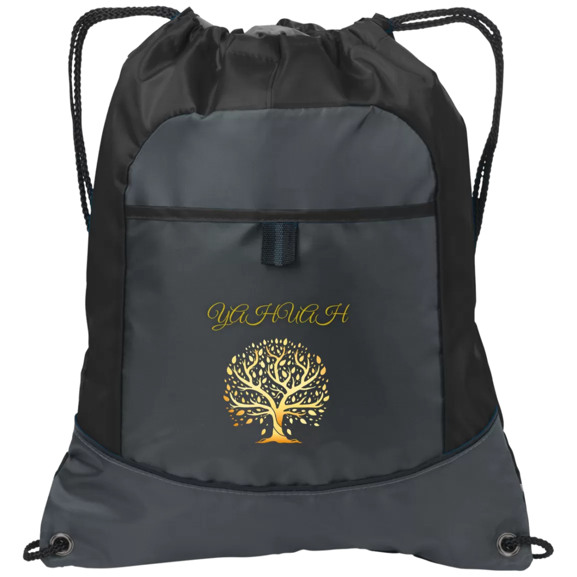 Yahuah-Tree of Life 01 Designer Port & Co. Drawstring Pocket Cinch Shoe Bag (4 colors)