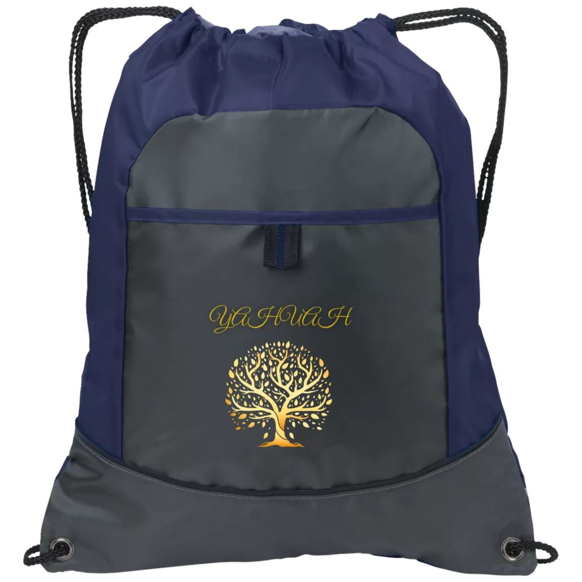 Yahuah-Tree of Life 01 Designer Port & Co. Drawstring Pocket Cinch Shoe Bag (4 colors)