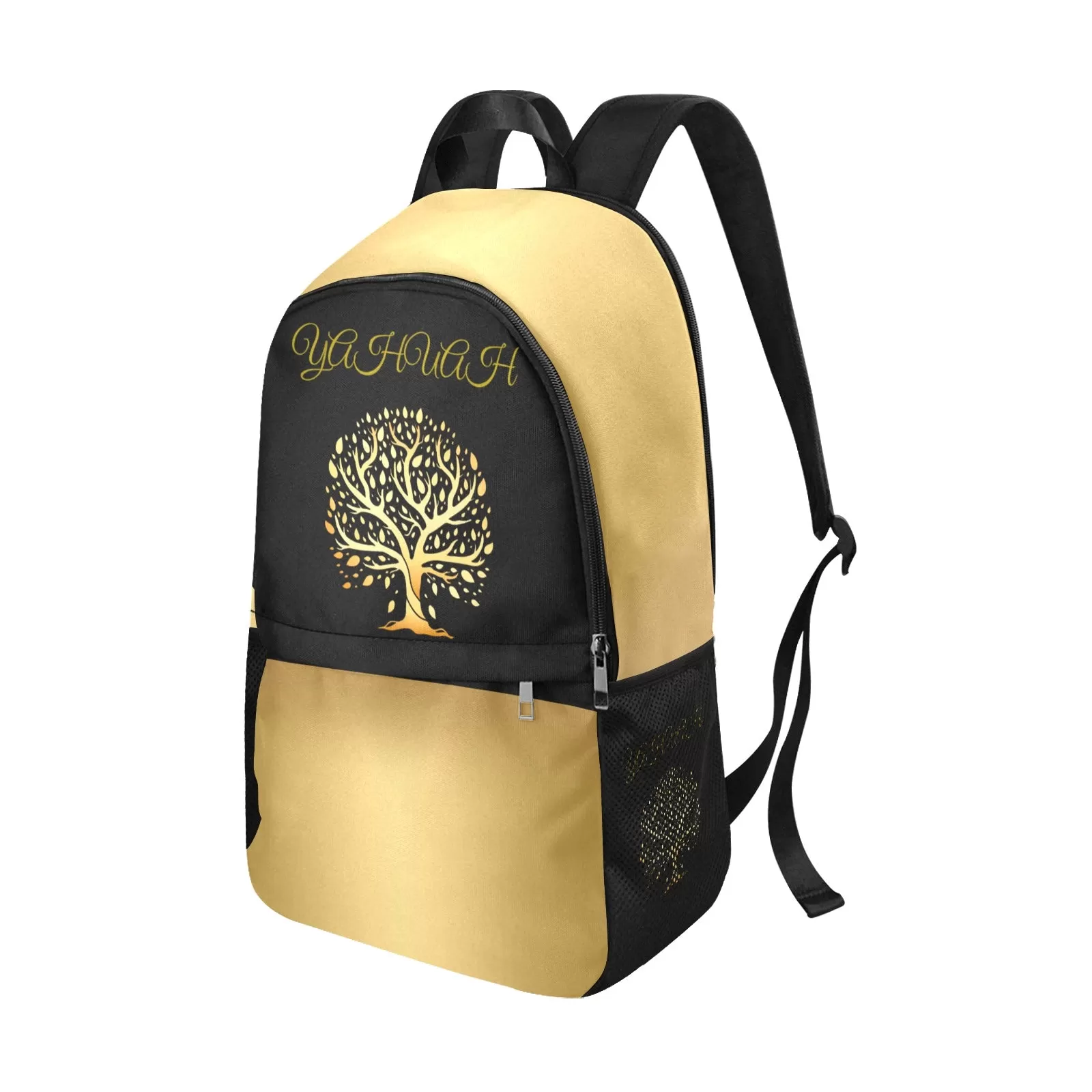 Yahuah-Tree of Life 01 Elect Designer Backpack with Side Mesh Pockets