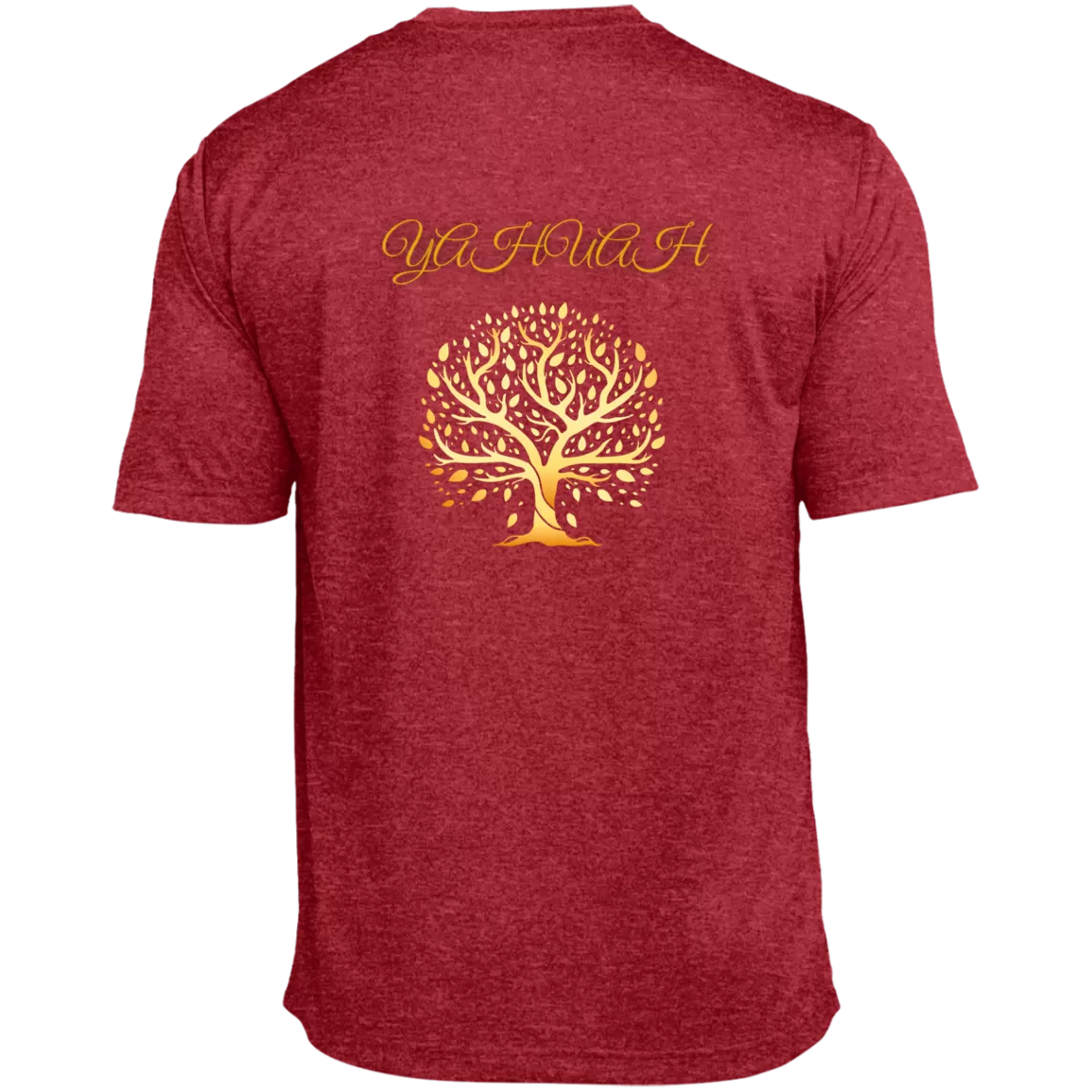 Yahuah-Tree of Life 01 Men's Designer Heather Performance T-shirt (5 Colors)