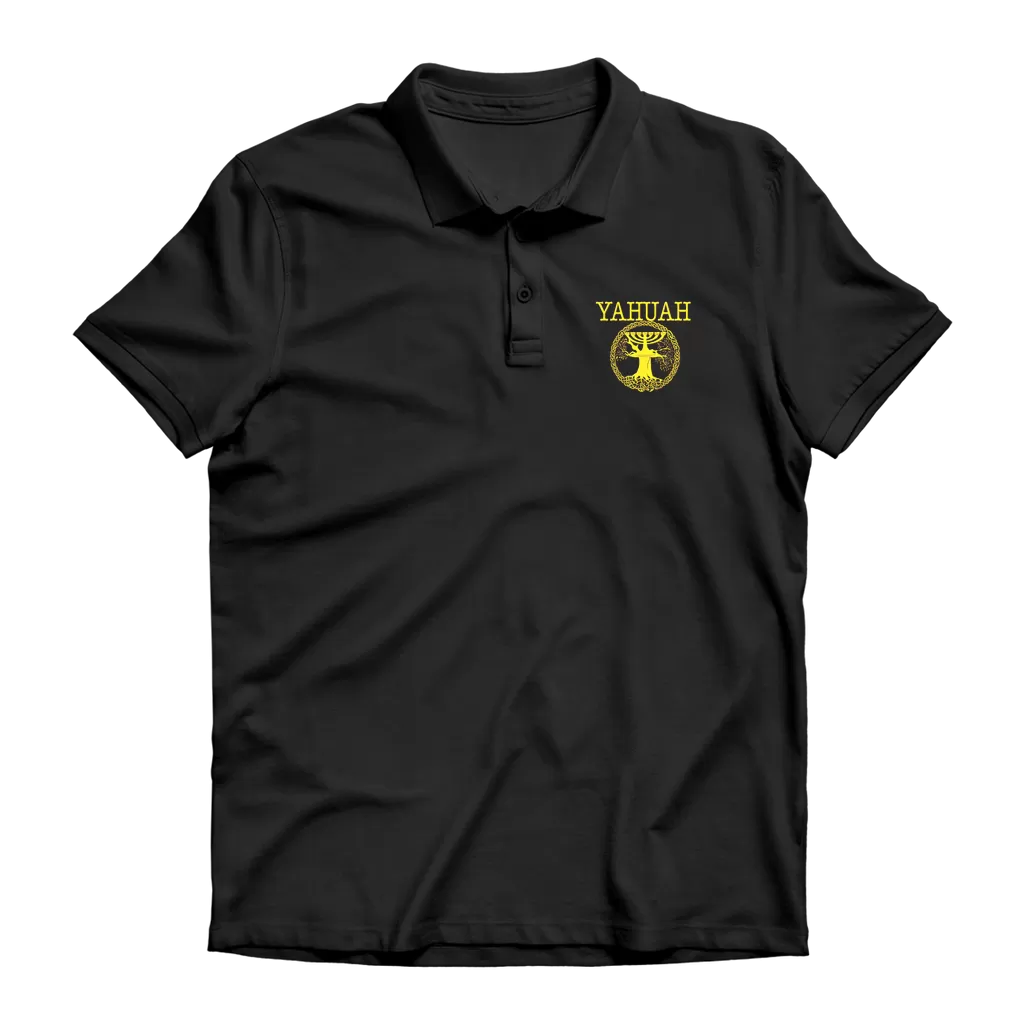 Yahuah-Tree of Life 02-01 Designer Premium Adult Polo Shirt