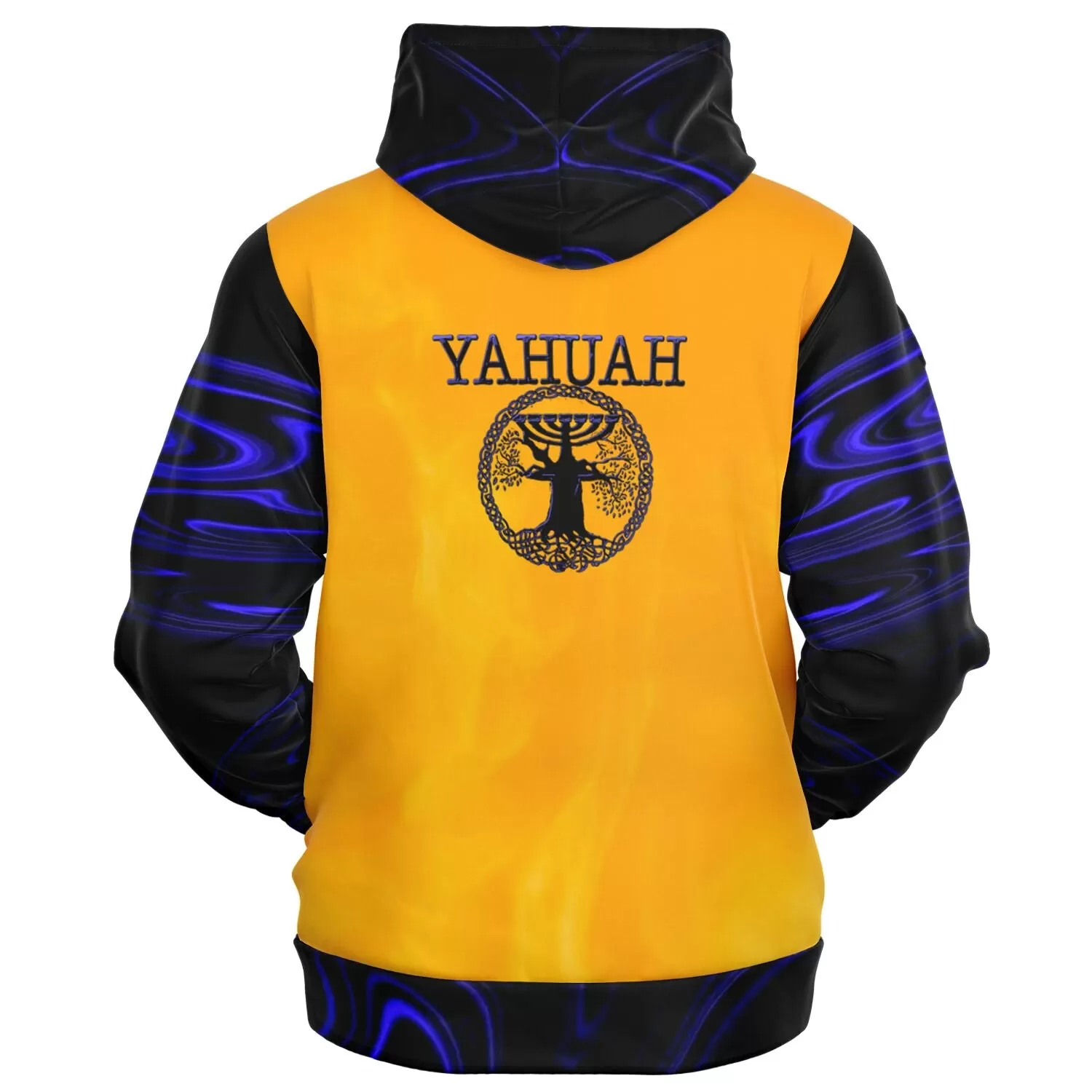 Yahuah-Tree of Life 02-02 Elect Ladies Designer Fashion Full Zip Hoodie