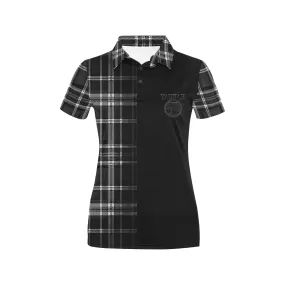 Yahuah-Tree of Life 02-04   Digital Plaid 01-06A Ladies Designer Polo Shirt