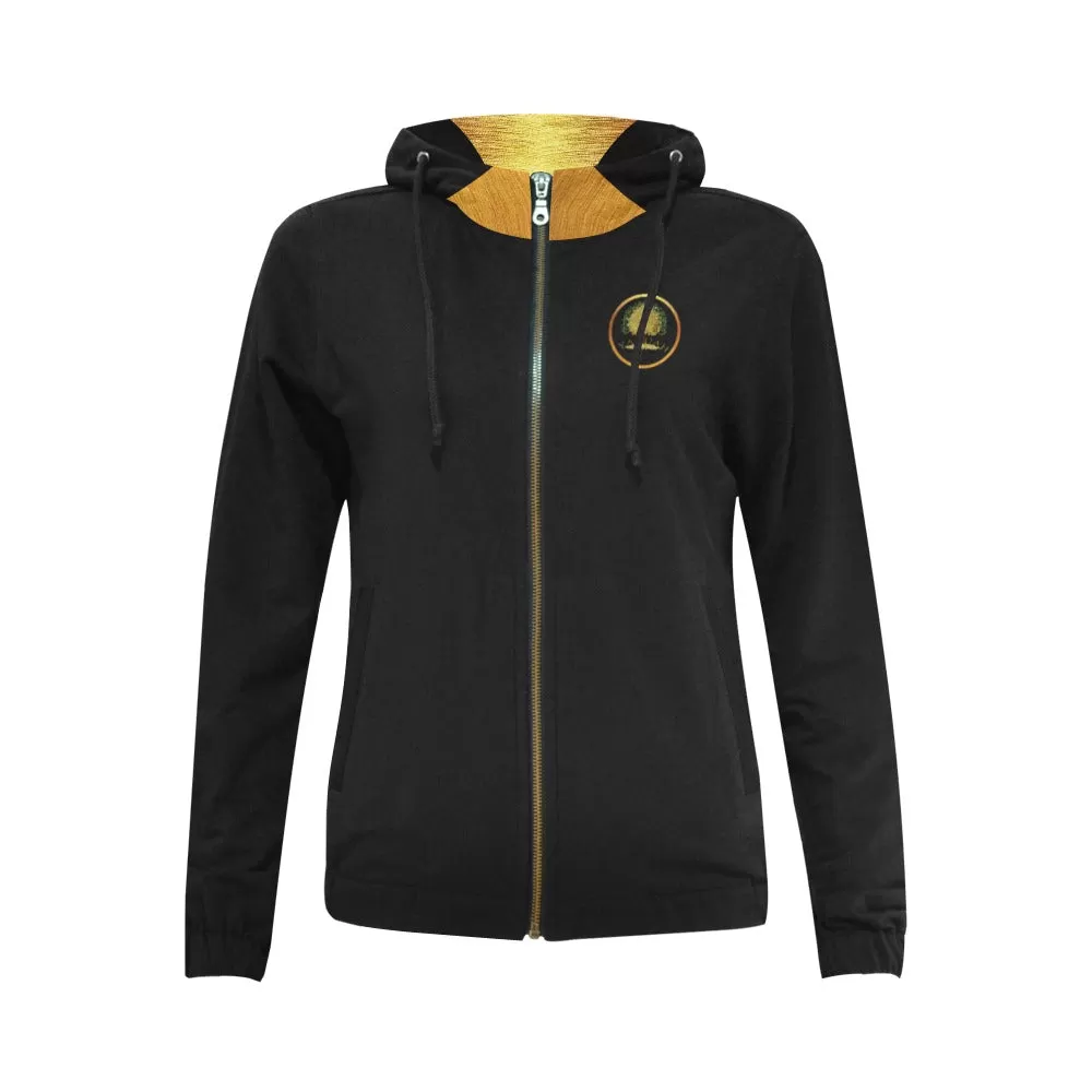 Yahuah-Tree of Life 03-01 Ladies Designer Full Zip Hoodie