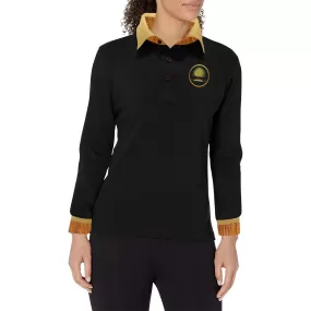 Yahuah-Tree of Life 03-01 Ladies Designer Long Sleeve Polo Shirt