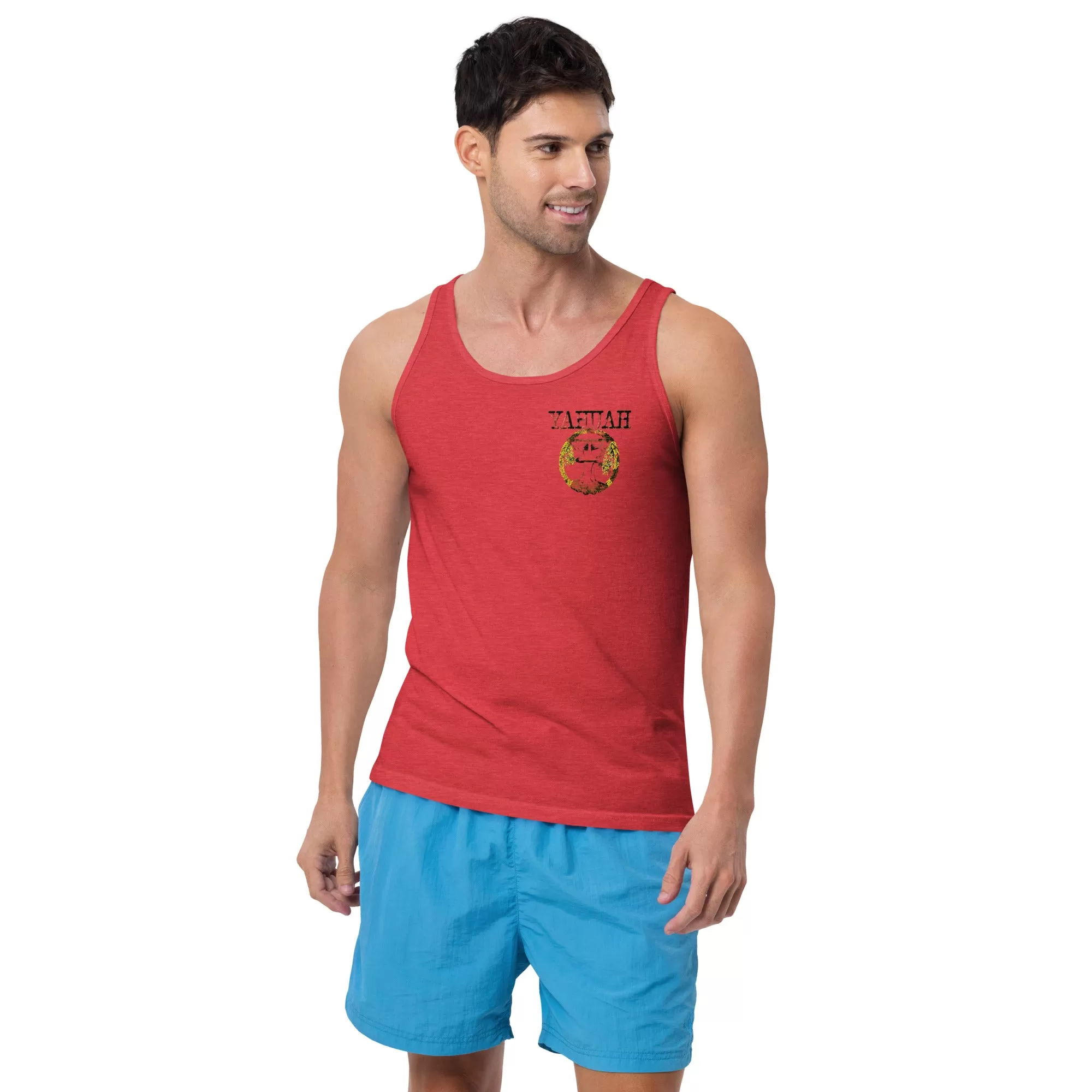 Yahuah Yahusha 04 Designer Unisex Bella   Canvas Staple Tank Top (8 Colors)