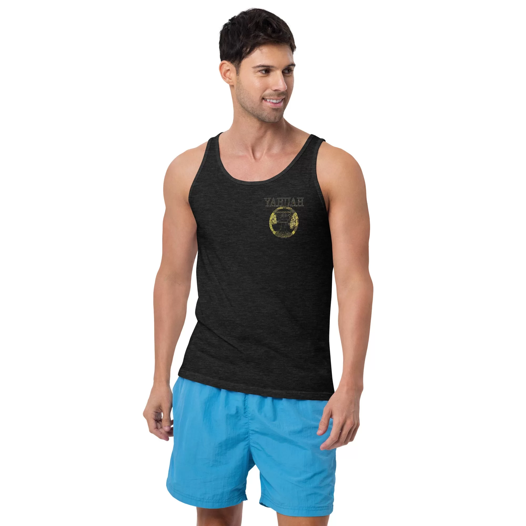 Yahuah Yahusha 04 Designer Unisex Bella   Canvas Staple Tank Top (8 Colors)