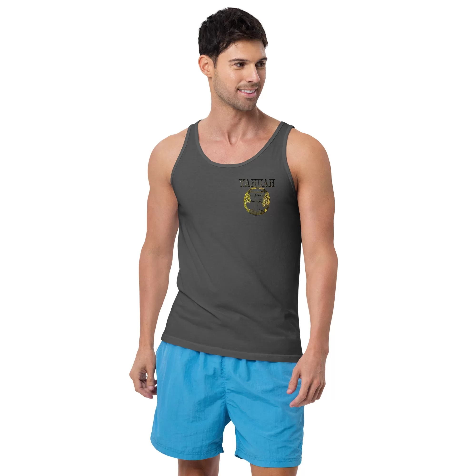 Yahuah Yahusha 04 Designer Unisex Bella   Canvas Staple Tank Top (8 Colors)